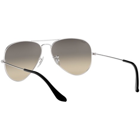 Aviator Gradient RB3025 silver metal grey