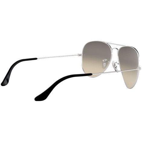 Aviator Gradient RB3025 silver metal grey