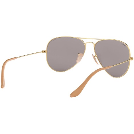 Aviator Washed Evolve RB3025 gold and grey