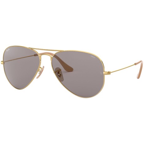 Aviator Washed Evolve RB3025 gold and grey