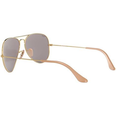 Aviator Washed Evolve RB3025 gold and grey