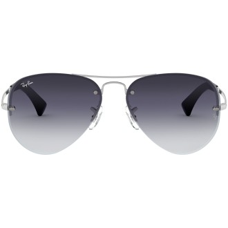 Aviator Large Metal RB3449 semi rimless silver