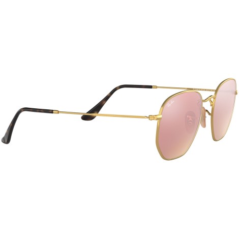 Hexagonal Flat Lenses RB3548N gold copper flash