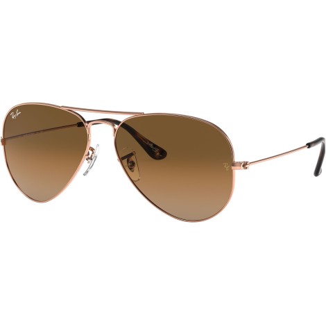 Aviator Large Metal RB3025 903551 copper