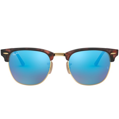 Clubmaster Flash Lenses RB3016 sand havana and gold