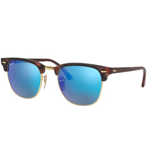 Clubmaster Flash Lenses RB3016 sand havana and gold