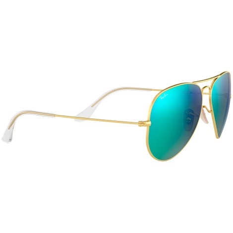 Aviator Flash Lenses RB3025 gold green