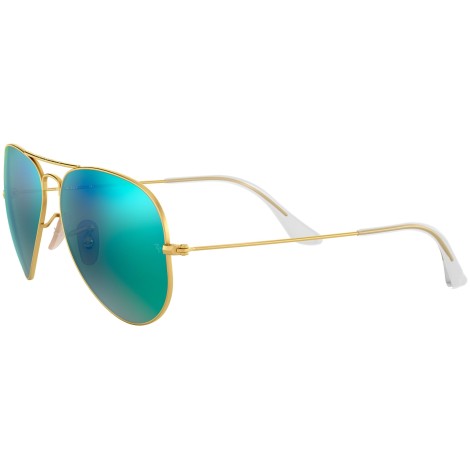 Aviator Flash Lenses RB3025 gold green