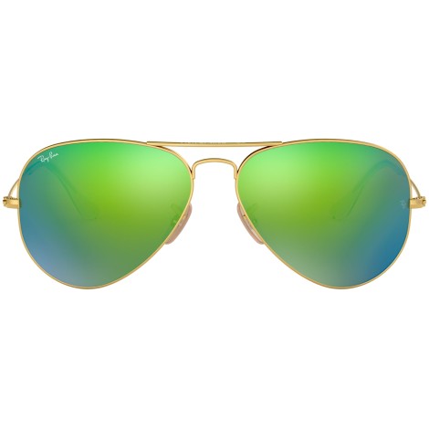 Aviator Flash Lenses RB3025 gold green