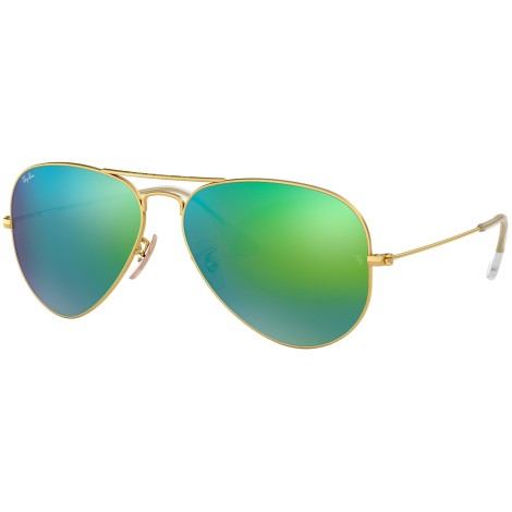 Aviator Flash Lenses RB3025 gold green