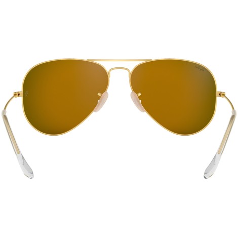 Aviator Flash Lenses RB3025 gold metal orange