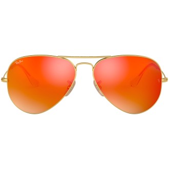 Aviator Flash Lenses RB3025 gold metal orange