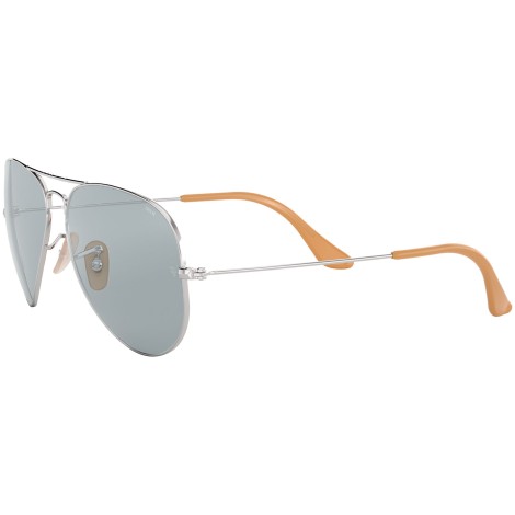 Aviator Washed Evolve RB3025 silver and blue