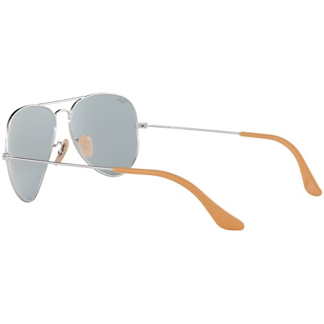 Aviator Washed Evolve RB3025 silver and blue