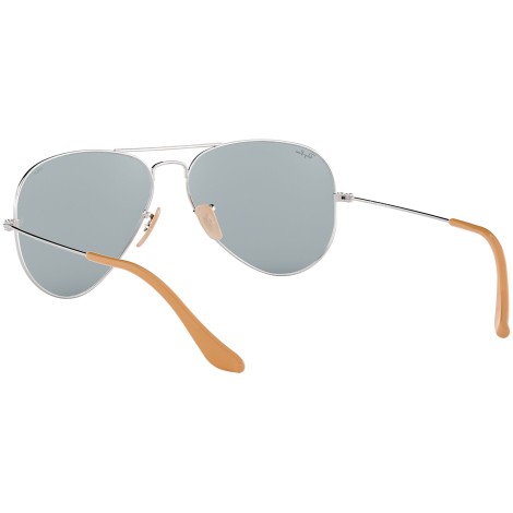 Aviator Washed Evolve RB3025 silver and blue