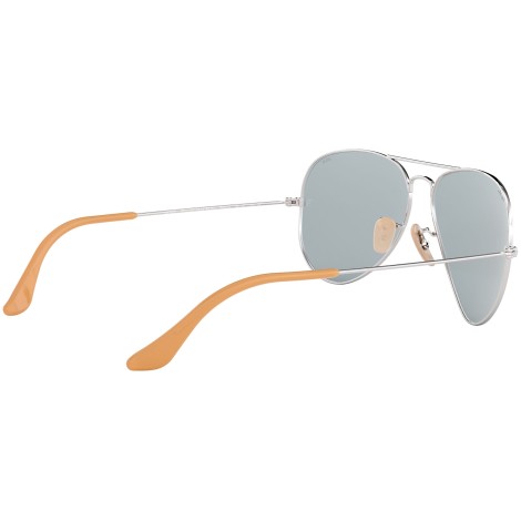 Aviator Washed Evolve RB3025 silver and blue