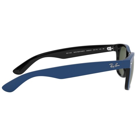 New Wayfarer Color Mix RB2132 rubber blue on black