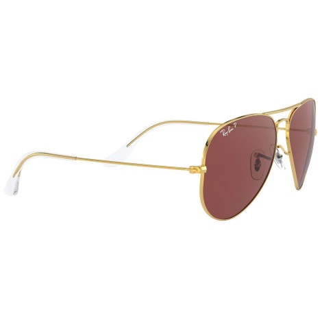 Aviator Classic RB3025 gold polar purple