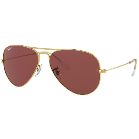 Aviator Classic RB3025 gold polar purple