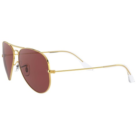 Aviator Classic RB3025 gold polar purple