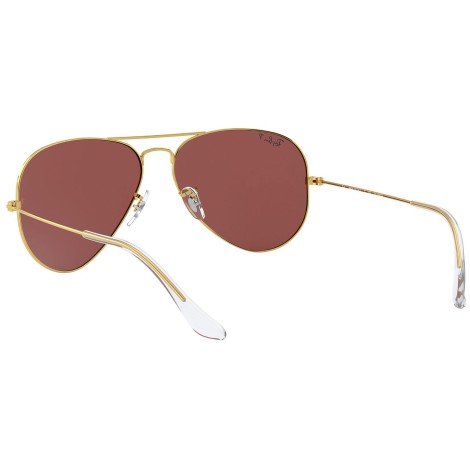 Aviator Classic RB3025 gold polar purple