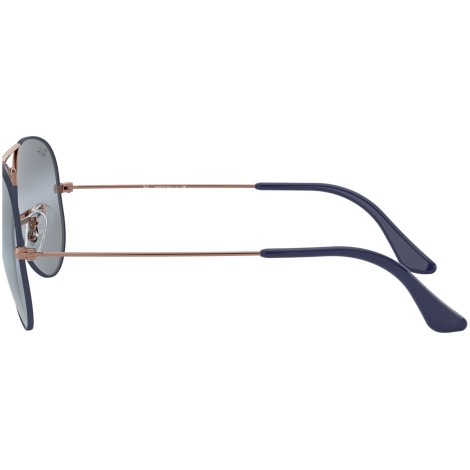 Aviator Large Metal RB3025 9156AJ matte dark blue on copper