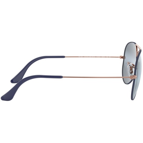 Aviator Large Metal RB3025 9156AJ matte dark blue on copper