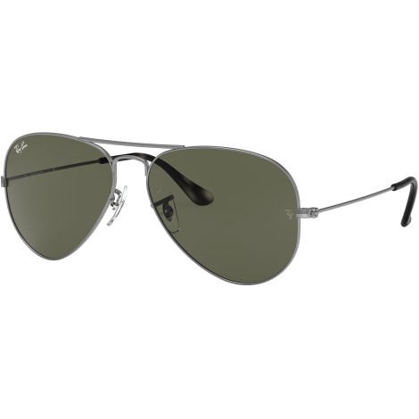 Aviator Large Metal RB3025 919031 sand transparent grey