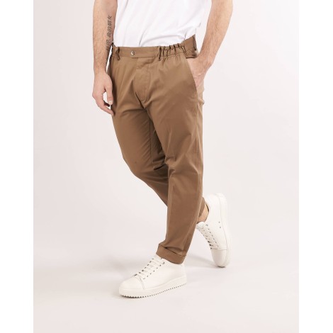 YES LONDON Pantalone in cotone caldo con elastico in vita Yes London