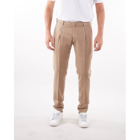 QUATTRO DECIMI Pantalone in lana con pences Quattro Decimi