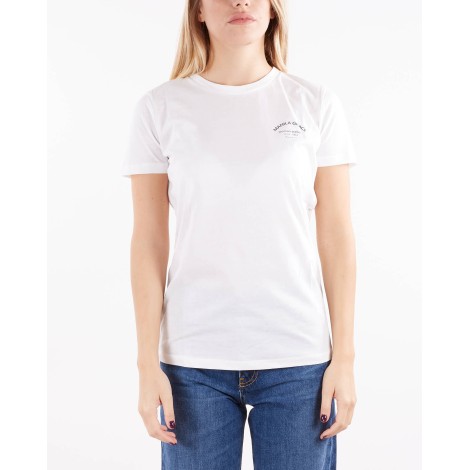 MANILA GRACE T-shirt con stampa a contrasto Manila Grace