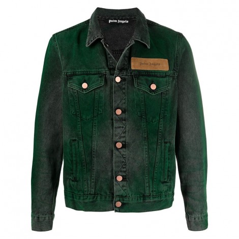 dark green trucker jacket