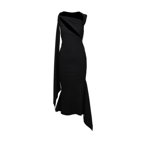 The Attico 'Sam' Asymmetric Midi Dress 44