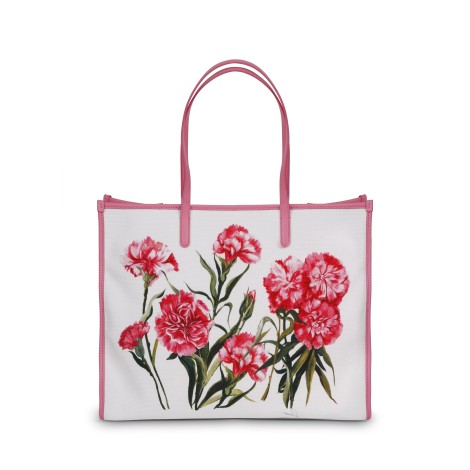 Dolce & Gabbana 'Carnations' Print Cotton Shopping Bag U