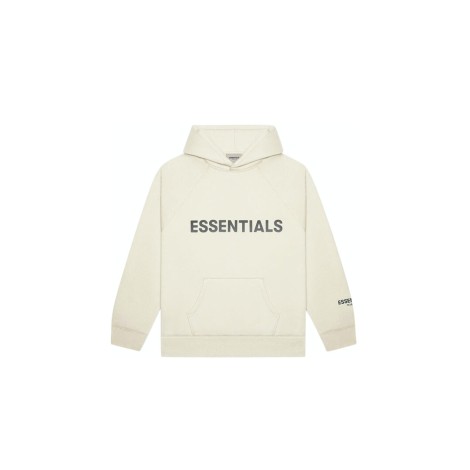 Fear of God Essentials Pullover Hoodie Applique Logo Buttercream