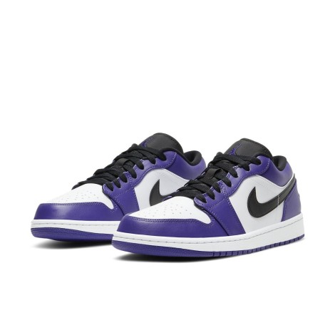 Jordan 1 Low Court Purple White