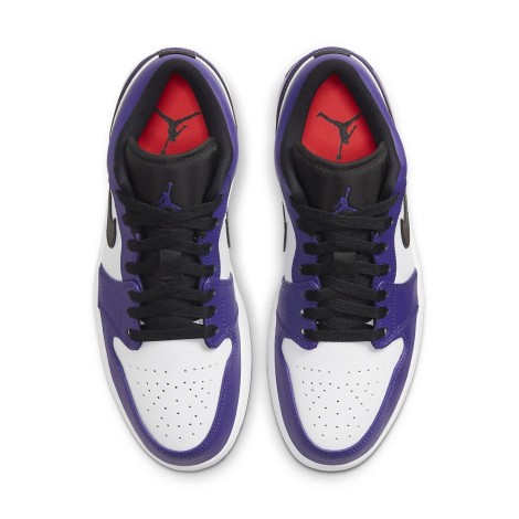 Jordan 1 Low Court Purple White