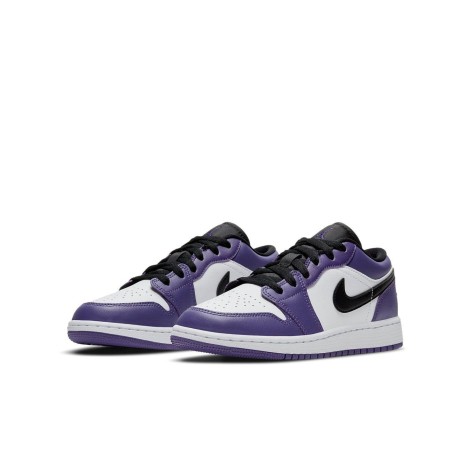 Jordan 1 Low Court Purple White (GS)