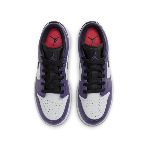 Jordan 1 Low Court Purple White (GS)