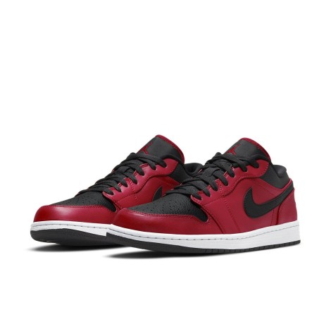 Jordan 1 Low Reverse Bred Pebbled Swoosh