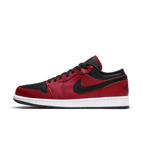 Jordan 1 Low Reverse Bred Pebbled Swoosh