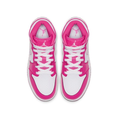 Jordan 1 Mid Hyper Pink White (GS)