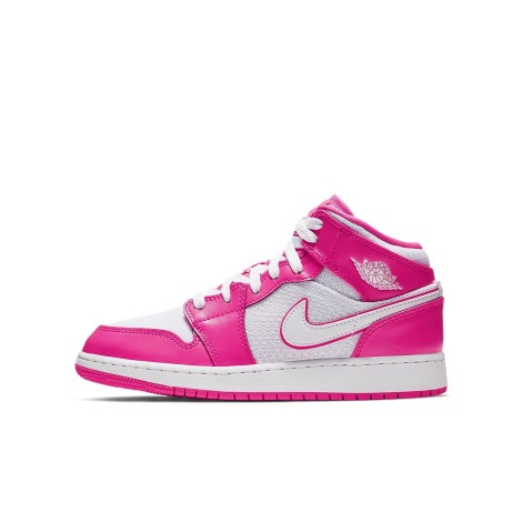 Jordan 1 Mid Hyper Pink White (GS)