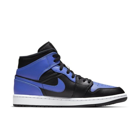 Jordan 1 Mid Hyper Royal Tumbled Leather