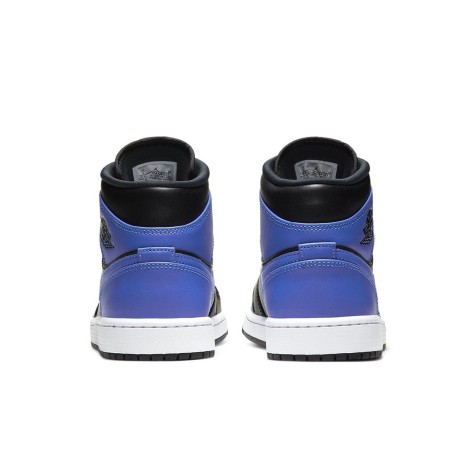 Jordan 1 Mid Hyper Royal Tumbled Leather