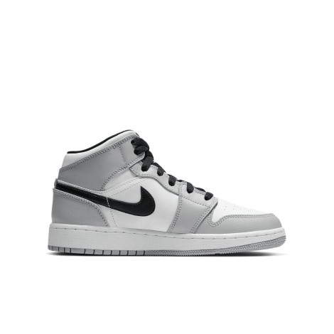 Jordan 1 Mid Light Smoke Grey (GS)