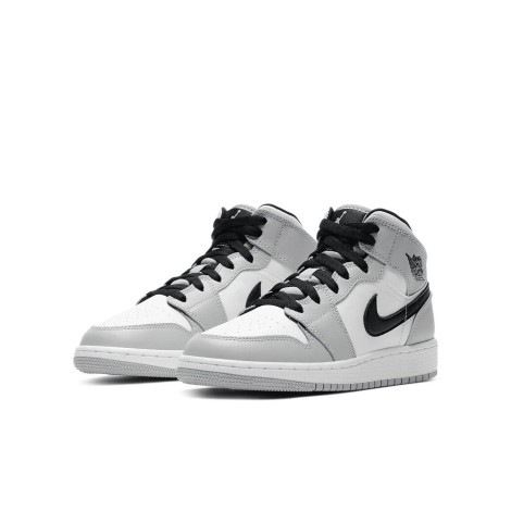 Jordan 1 Mid Light Smoke Grey (GS)