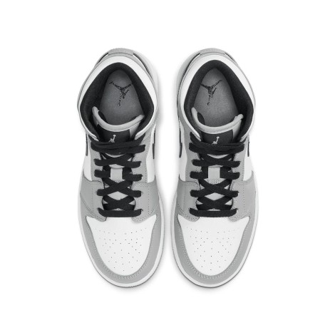 Jordan 1 Mid Light Smoke Grey (GS)