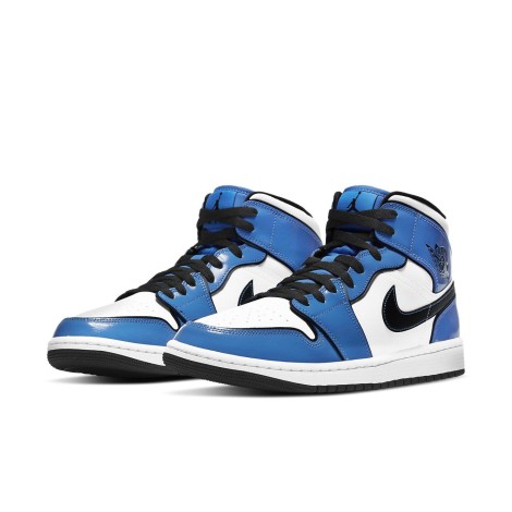 Jordan 1 Mid Signal Blue