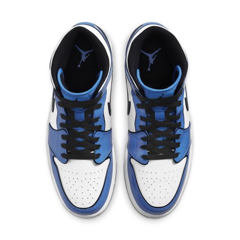 Jordan 1 Mid Signal Blue